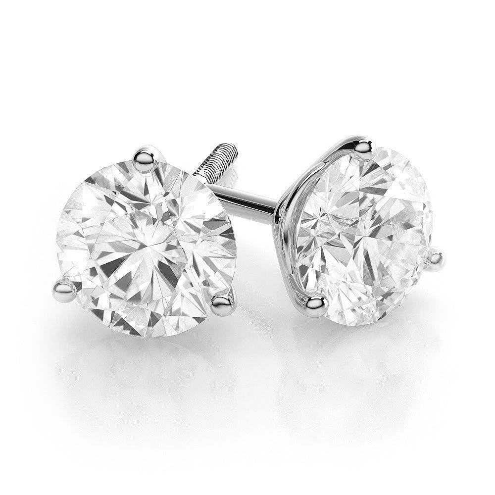 .50 CTW Diamond Studs Set In Platinum- IDC Ideal Studs Collection 3 .50 CTW Diamond Studs Set In Platinum- IDC Ideal Studs Collection