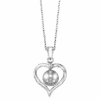 Silver Pearl Pendant -DIAMOND JEWELRY SHOP 096PG SS
