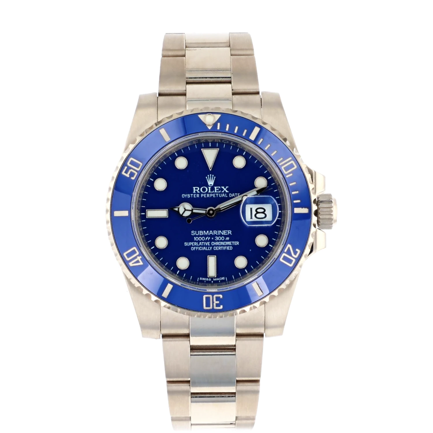 Rolex 116619LB Submariner 18K White Gold "Smurf'' Dial 40mm (Pre-owned) 3 Rolex 116619LB Submariner 18K White Gold "Smurf'' Dial 40mm (Pre-owned)