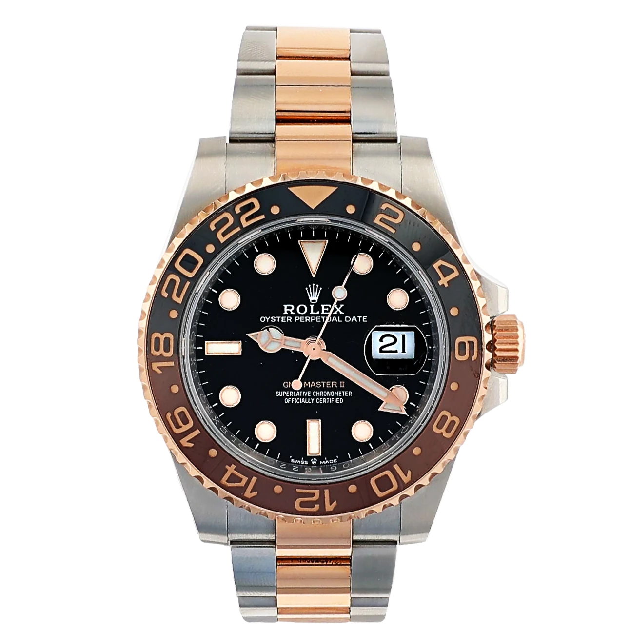 Rolex 126711CHNR GMT Master II ROOTBEER Rolesor Oystersteel & 18K Everose Gold 40mm (Pre-owned) 3 Rolex 126711CHNR GMT Master II ROOTBEER Rolesor Oystersteel & 18K Everose Gold 40mm (Pre-owned)