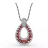 Fana Steal The Spotlight Ruby And Diamond Pendant Necklace