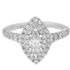 Complete Rings White Gold With 0.37 CTW Marquise Diamond Diamond Center Stone Halo Engagement Ring 1 Complete Rings White Gold With 0.37 CTW Marquise Diamond Diamond Center Stone Halo Engagement Ring -DIAMOND JEWELRY SHOP 2011154931 1