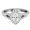 Complete Rings White Gold With 0.7 CTW Marquise Diamond Diamond Center Stone Halo Engagement Ring 1 Complete Rings White Gold With 0.7 CTW Marquise Diamond Diamond Center Stone Halo Engagement Ring -DIAMOND JEWELRY SHOP 2011180958 1