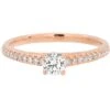 Complete Rings Rose Gold With 0.26 CTW Round Diamond Diamond Center Stone Classic Engagement Ring 1 Complete Rings Rose Gold With 0.26 CTW Round Diamond Diamond Center Stone Classic Engagement Ring -DIAMOND JEWELRY SHOP 2011183550 1