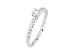 Complete Rings White Gold With 0.23 CTW Round Diamond Diamond Center Stone Classic Engagement Ring 7 Complete Rings White Gold With 0.23 CTW Round Diamond Diamond Center Stone Classic Engagement Ring -DIAMOND JEWELRY SHOP 2011183554 3