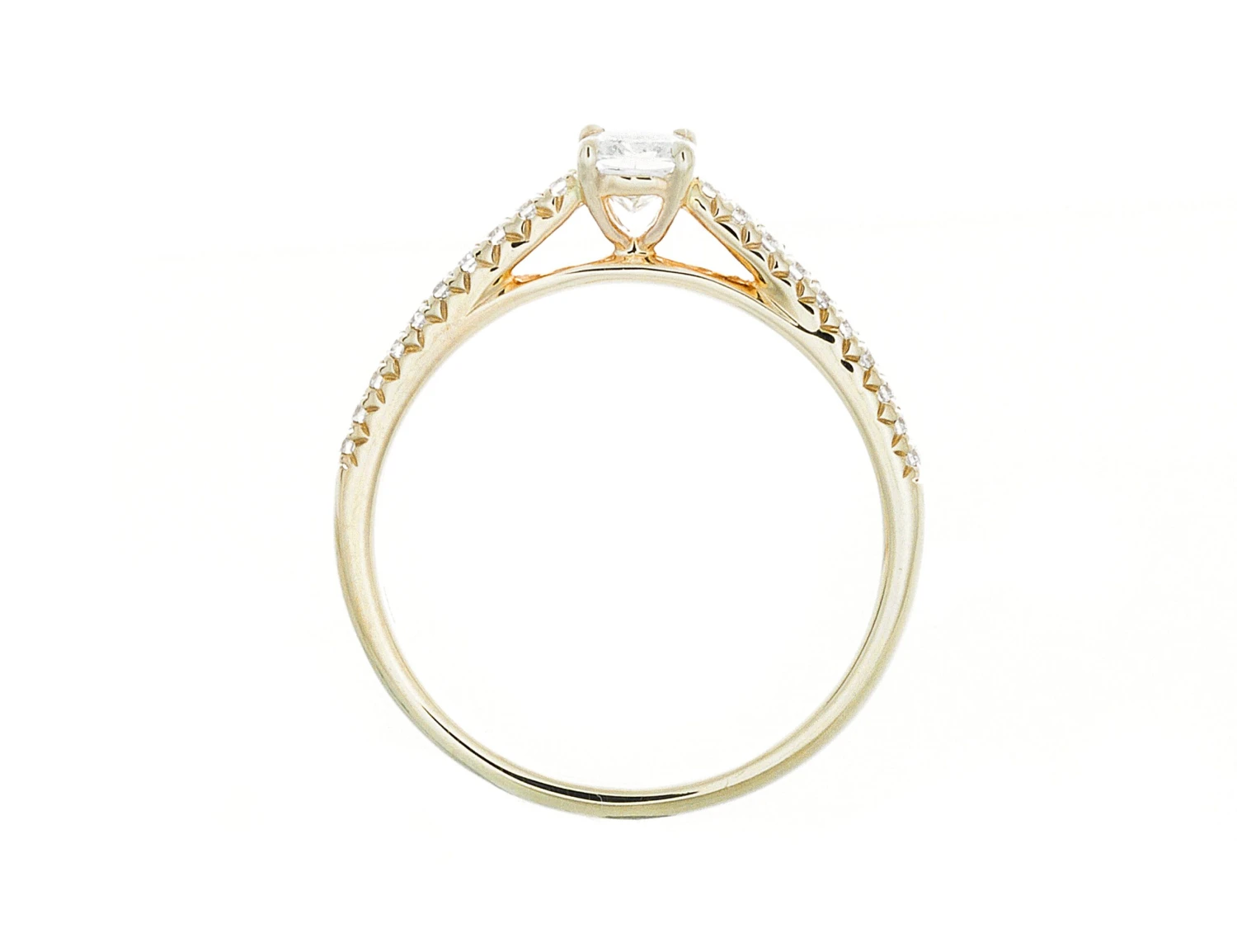 Complete Rings Yellow Gold With 0.3 CTW Cushion Diamond Diamond Center Stone Classic Engagement Ring 4 Complete Rings Yellow Gold With 0.3 CTW Cushion Diamond Diamond Center Stone Classic Engagement Ring - Image 2