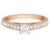 Complete Rings Rose Gold With 0.31 CTW Princess Diamond Diamond Center Stone Classic Engagement Ring 1 Complete Rings Rose Gold With 0.31 CTW Princess Diamond Diamond Center Stone Classic Engagement Ring -DIAMOND JEWELRY SHOP 2011184271 1