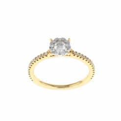 Halo Illusion Complete Engagement Ring (0.28CTW)