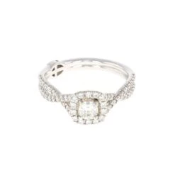Cushion Halo Complete Engagement Ring (0.62 CTW) 7 Cushion Halo Complete Engagement Ring (0.62 CTW) -DIAMOND JEWELRY SHOP 2011248767 SideCLEAN