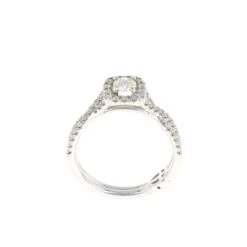 Cushion Halo Complete Engagement Ring (0.62 CTW)