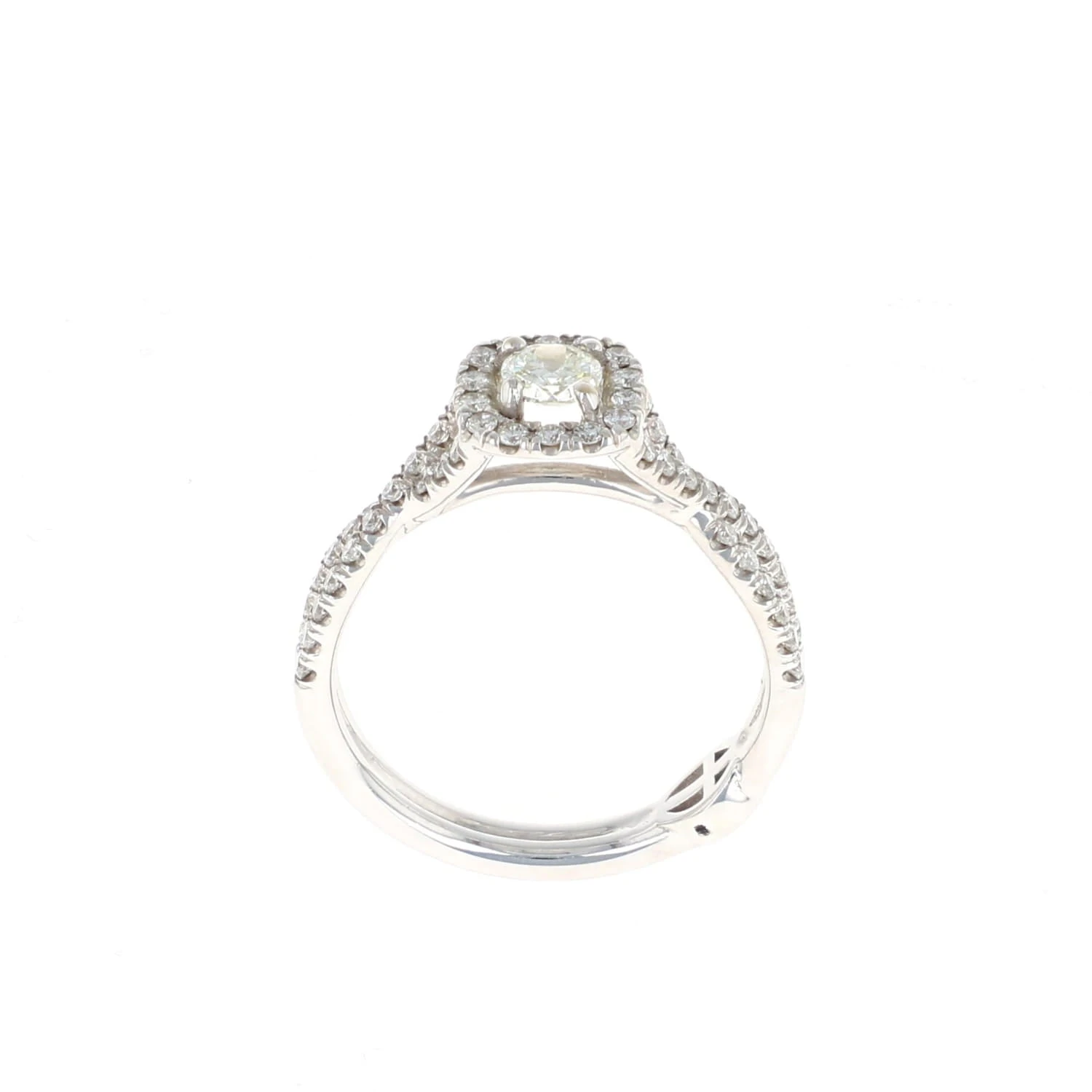 Cushion Halo Complete Engagement Ring (0.62 CTW) 3 Cushion Halo Complete Engagement Ring (0.62 CTW)