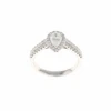 Pear Halo Complete Engagement Ring (0.86CTW) -DIAMOND JEWELRY SHOP 2011257458Top CLEAN