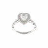 Heart Double Halo Complete Engagement Ring Platinum(1.49CTW) -DIAMOND JEWELRY SHOP 2011258166Top CLEAN