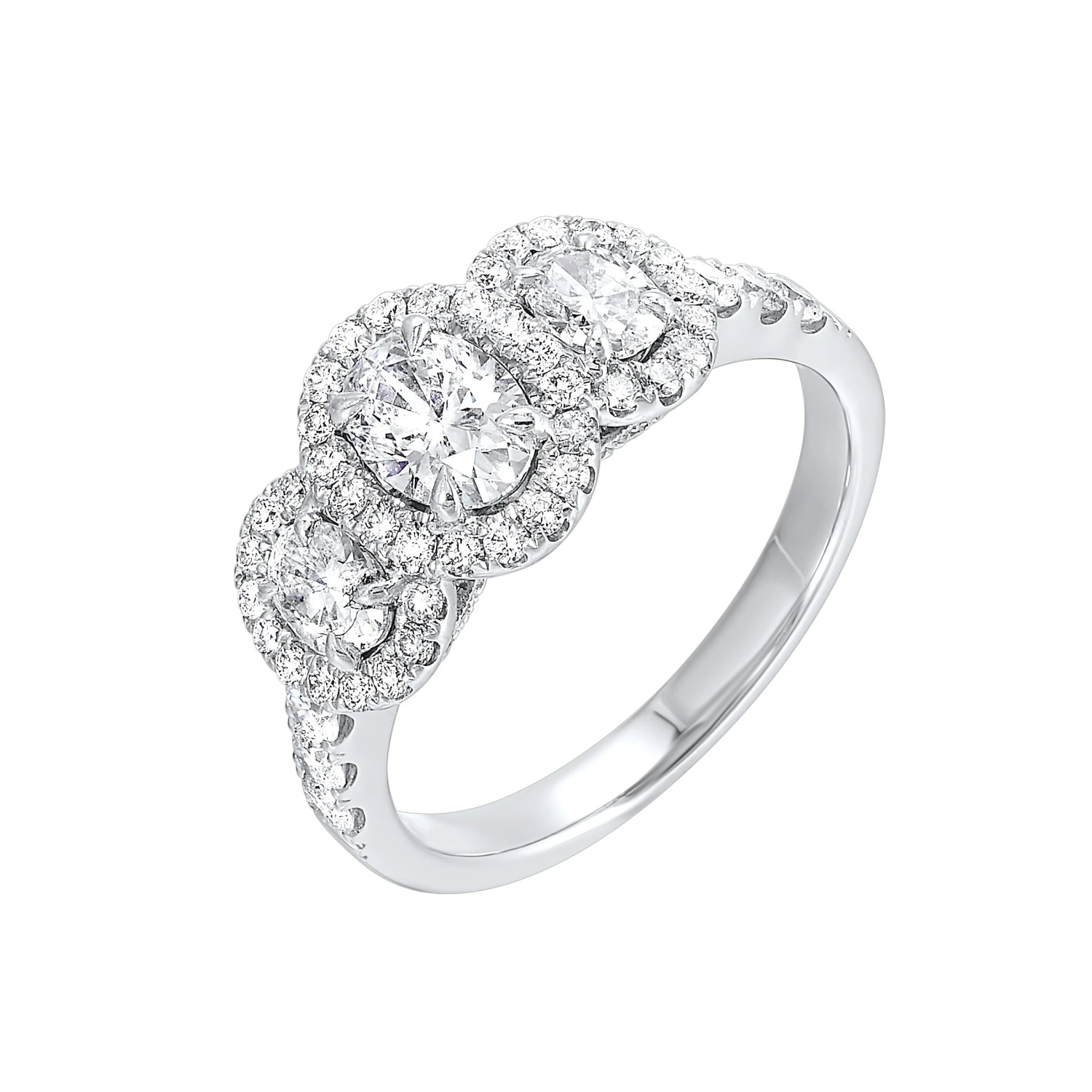 Three-Stone Complete Engagement Ring (1.44 CTW) 4 Three-Stone Complete Engagement Ring (1.44 CTW) - Image 2