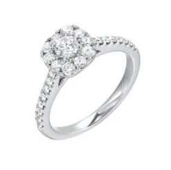 Halo Complete Engagement Ring (0.87) -DIAMOND JEWELRY SHOP 2011263553 1