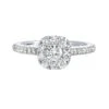 Halo Complete Engagement Ring (0.87) -DIAMOND JEWELRY SHOP 2011263553 2
