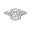 Double Halo Complete Engagement Ring (0.76 CTW) -DIAMOND JEWELRY SHOP 2011263813 1