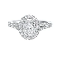 Halo Complete Engagement Ring (0.75 CTW)