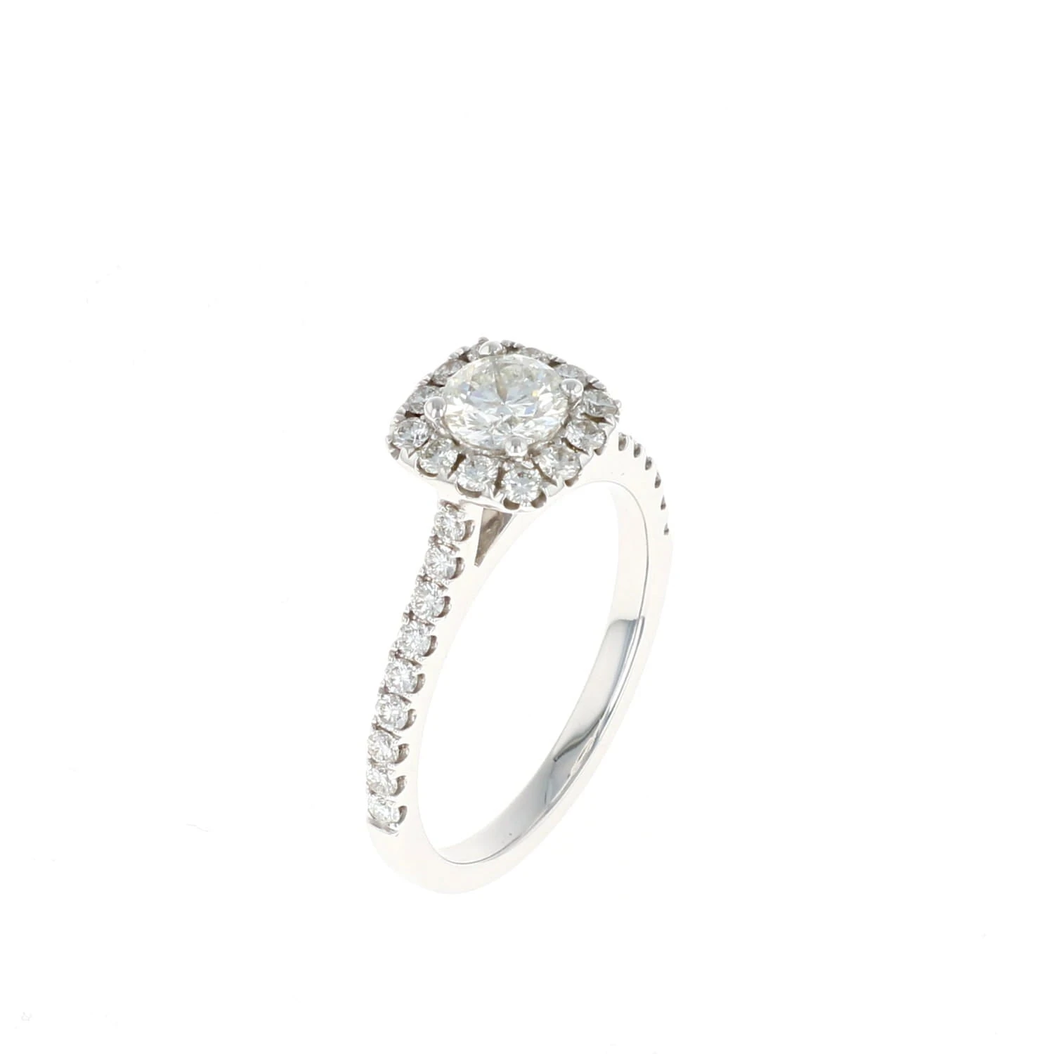 Cushion Halo Complete Engagement Ring (0.98 CTW) 4 Cushion Halo Complete Engagement Ring (0.98 CTW) - Image 2