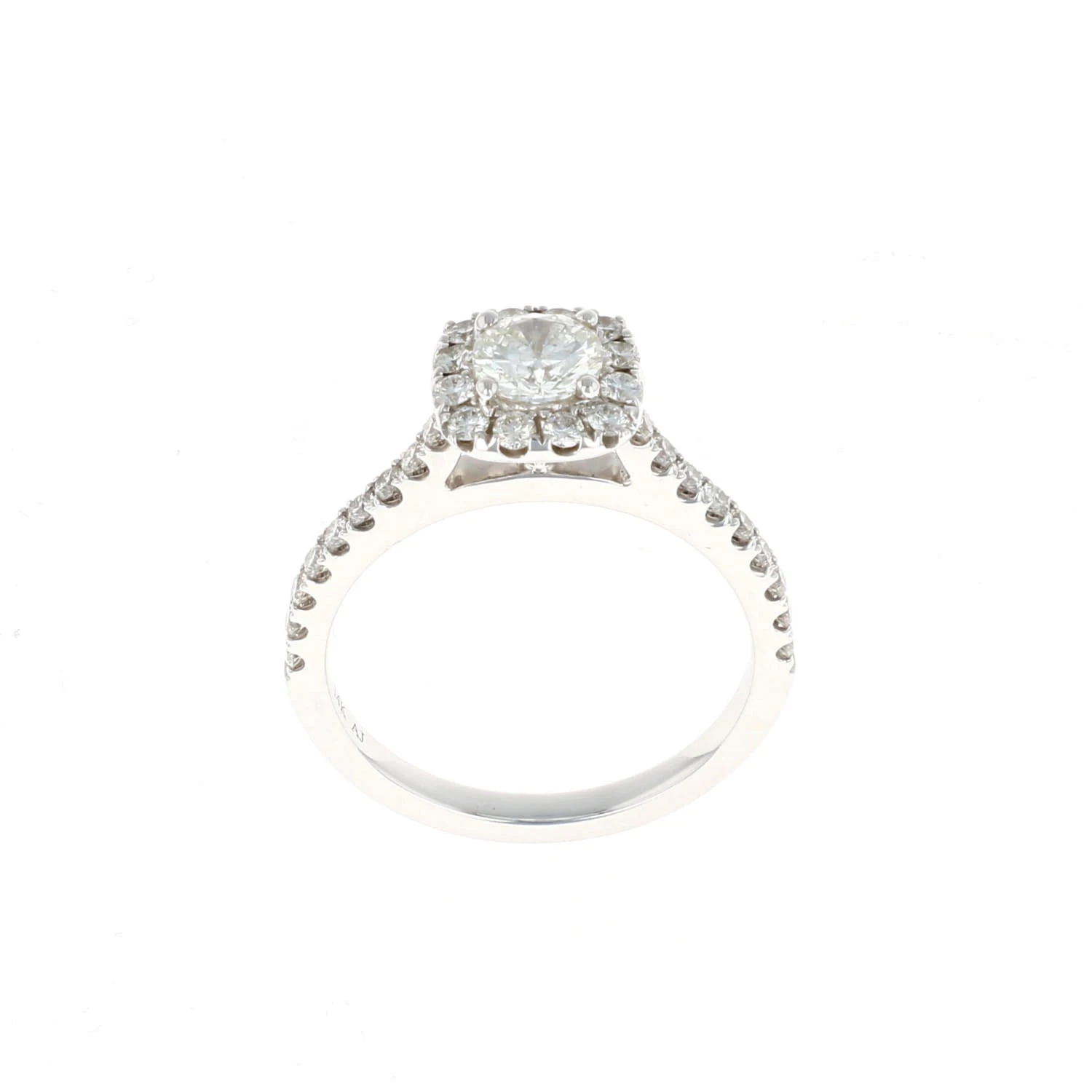 Cushion Halo Complete Engagement Ring (0.98 CTW) 3 Cushion Halo Complete Engagement Ring (0.98 CTW)