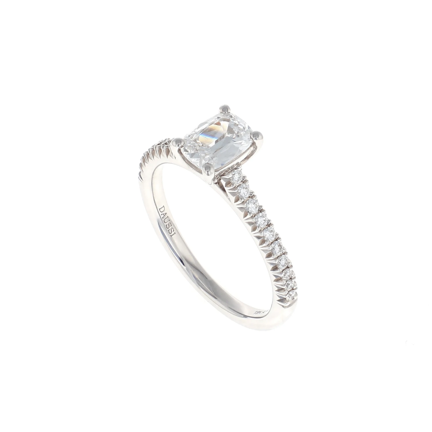 Cushion Complete Engagement Ring (0.95CTW) 4 Cushion Complete Engagement Ring (0.95CTW) - Image 2