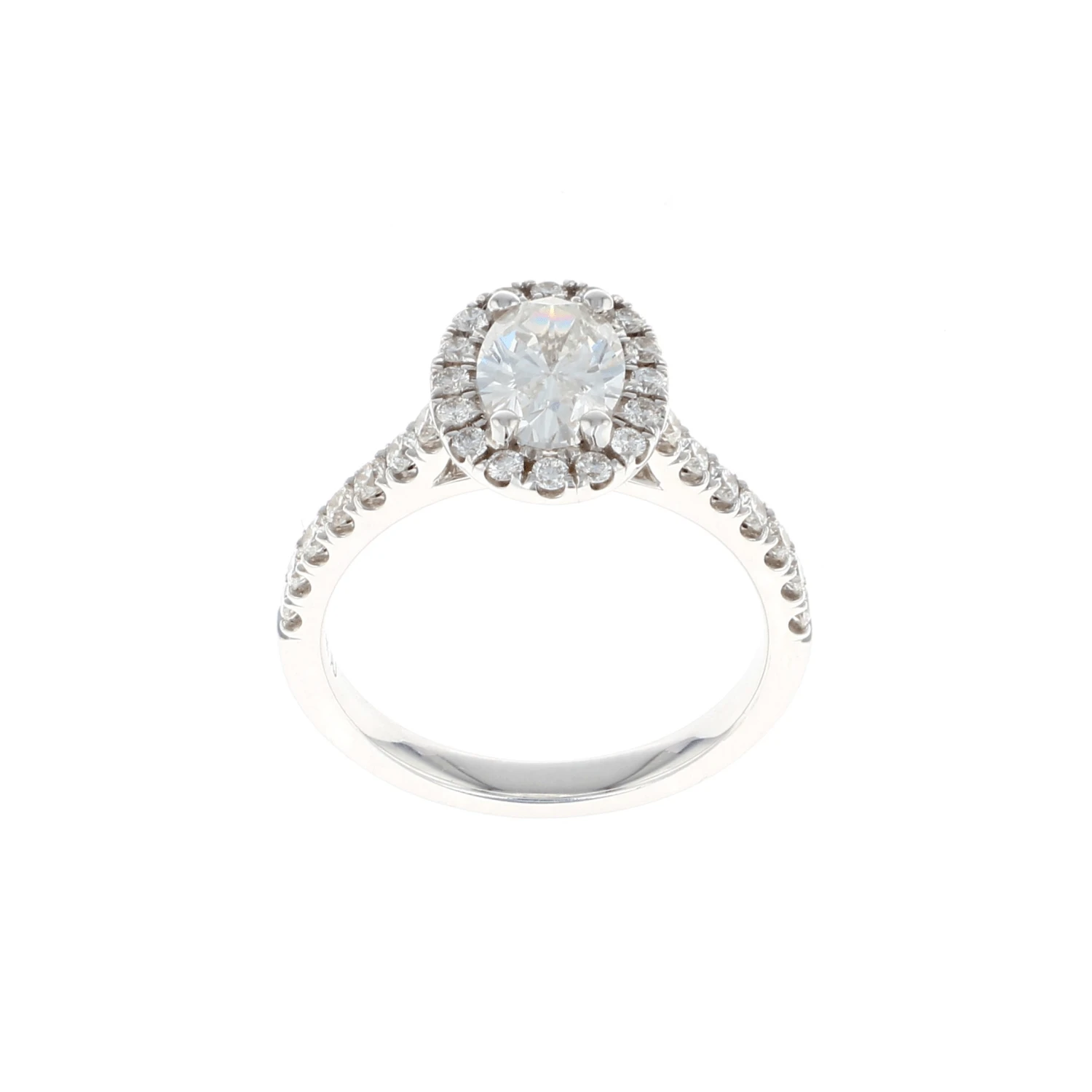 Oval Halo Complete Engagement Ring (1.49CTW) 3 Oval Halo Complete Engagement Ring (1.49CTW)