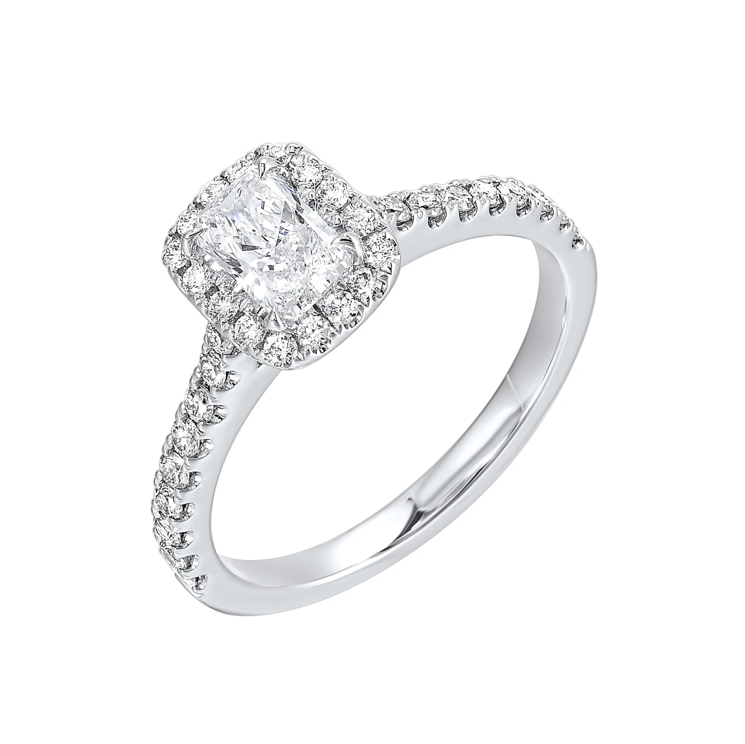 Halo Complete Engagement Ring (0.88 CTW) 4 Halo Complete Engagement Ring (0.88 CTW) - Image 2