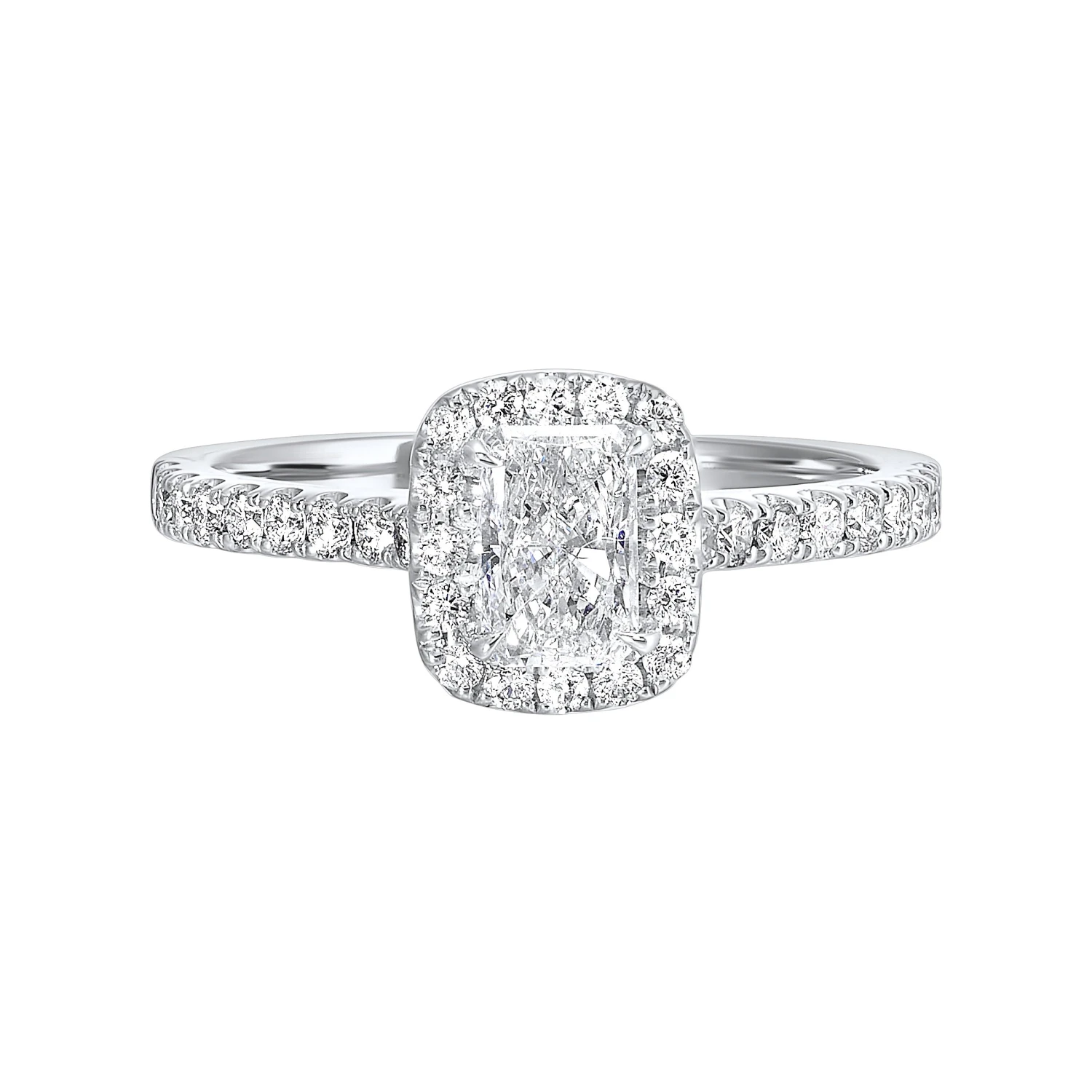 Halo Complete Engagement Ring (0.88 CTW) 3 Halo Complete Engagement Ring (0.88 CTW)