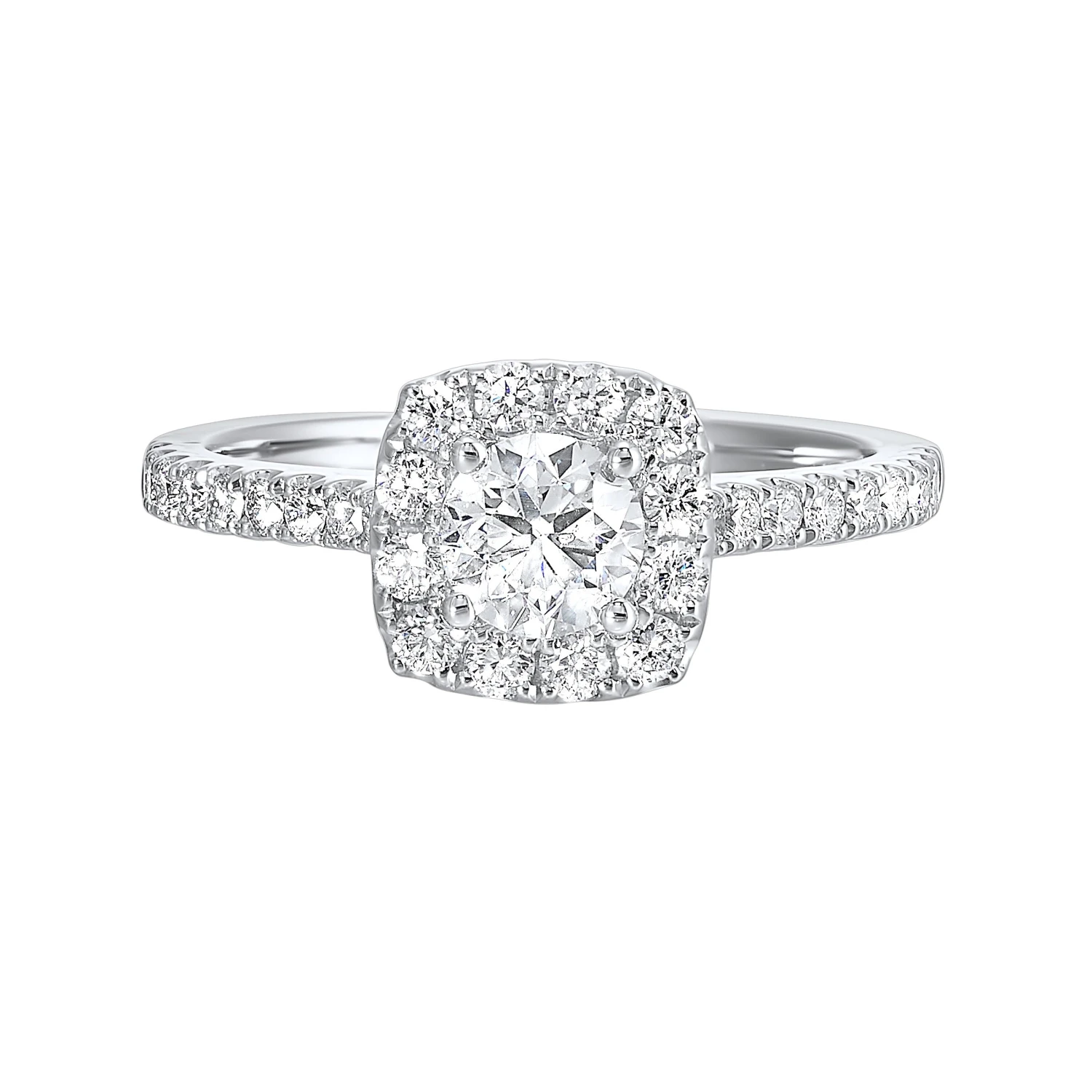 Halo Complete Engagement Ring (0.98 CTW) 4 Halo Complete Engagement Ring (0.98 CTW) - Image 2