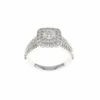 Round Double Halo Complete Engagement Ring 14K White Gold (1.43CTW) -DIAMOND JEWELRY SHOP 2011311082Top CLEAN