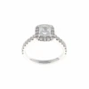Cushion Halo Complete Engagement Ring (1.58CTW) -DIAMOND JEWELRY SHOP 2011311816Top CLEAN