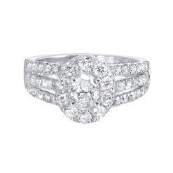 Halo Complete Emgagement Ring (1.70 CTW)