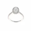 Oval Halo Complete Engagement Ring (1.57CTW)