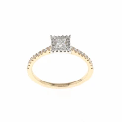 Princess Halo Complete Engagement Ring (0.52CTW)