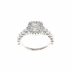 Princess Halo Complete Engagement Ring (0.90CTW) -DIAMOND JEWELRY SHOP 2011320623Top CLEAN