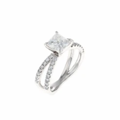 Princess Complete Engagement Ring (1.78CTW) -DIAMOND JEWELRY SHOP 20113230913QTR CLEAN