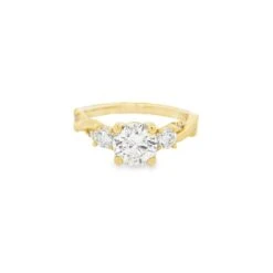Twist Shank Semi Engagement Ring