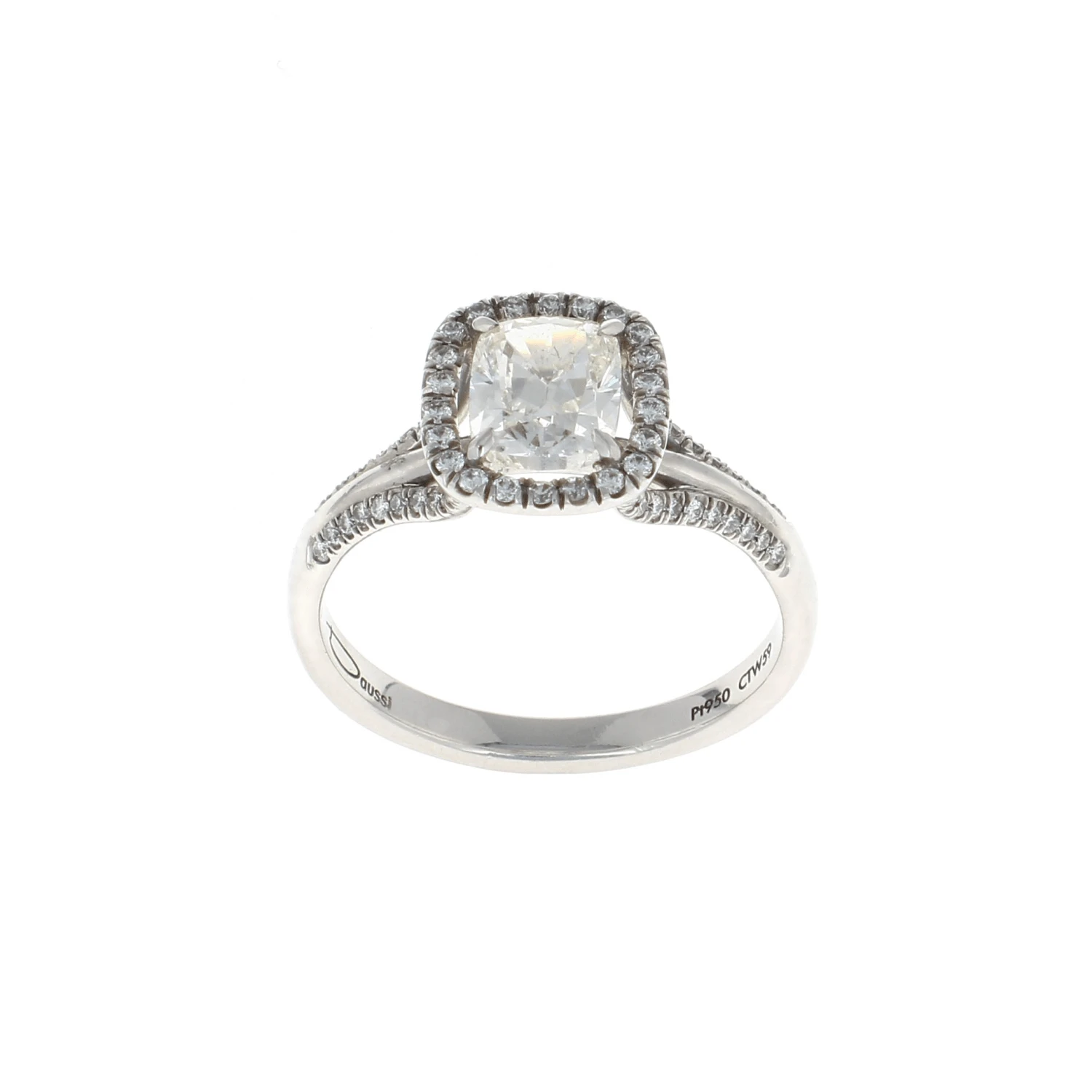 Cushion Halo Complete Engagement Ring (1.45CTW) 3 Cushion Halo Complete Engagement Ring (1.45CTW)