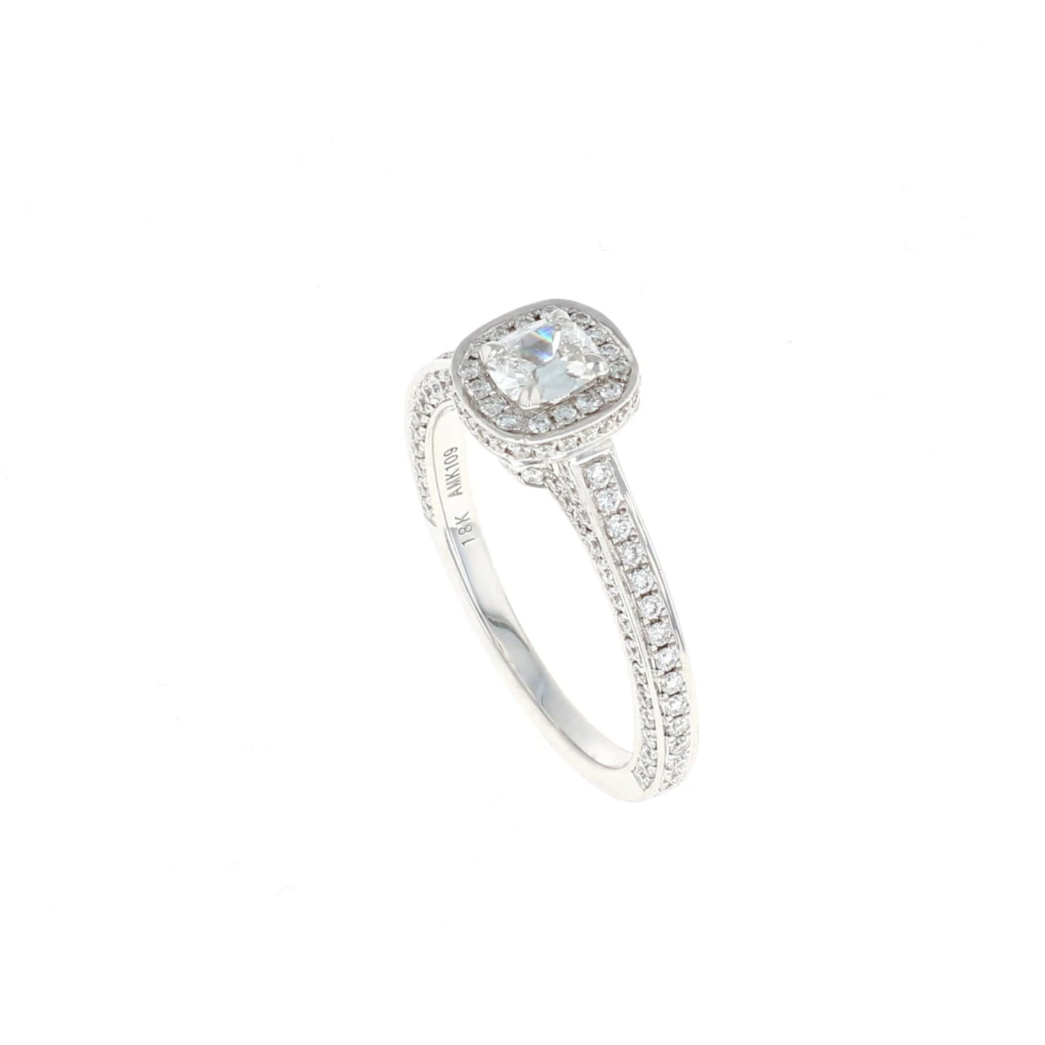 Oval Halo Complete Engagement Ring (0.95CTW) 4 Oval Halo Complete Engagement Ring (0.95CTW) - Image 2