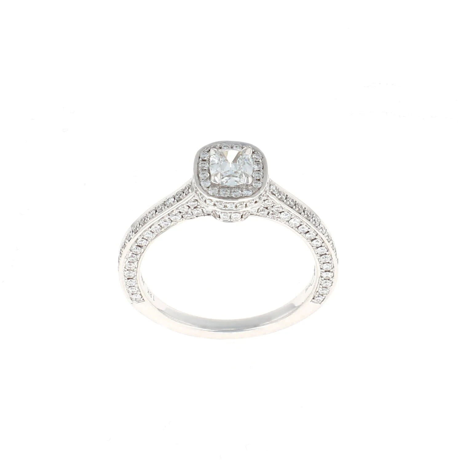 Oval Halo Complete Engagement Ring (0.95CTW) 3 Oval Halo Complete Engagement Ring (0.95CTW)
