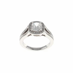 Cushion Halo Complete Engagement Ring (1.30CTW)