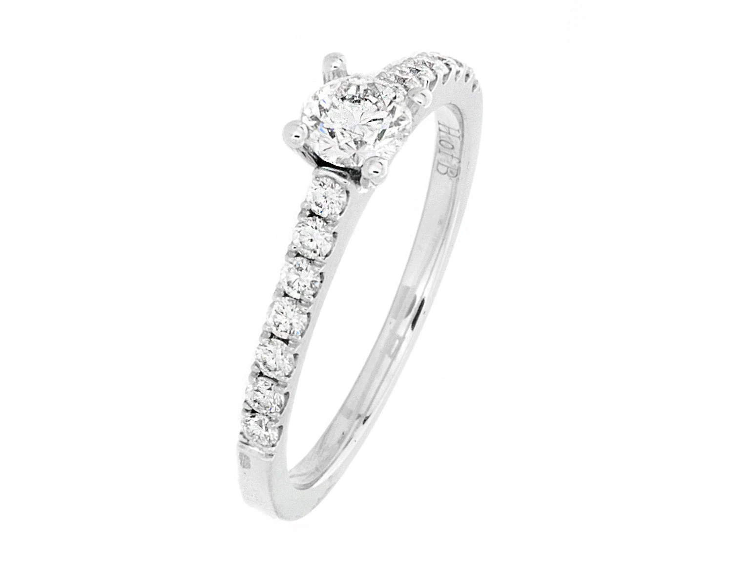 Complete Rings White Gold With 0.33 CTW Round Diamond Diamond Center Stone Classic Engagement Ring 5 Complete Rings White Gold With 0.33 CTW Round Diamond Diamond Center Stone Classic Engagement Ring - Image 3