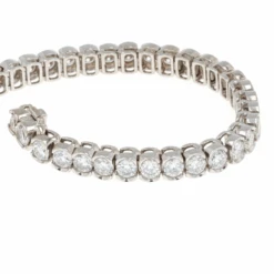 14k White Gold Diamond Tennis Bracelet 10.37CTW