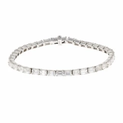 Emerald Cut Diamond Tennis Bracelet 9.52CTW