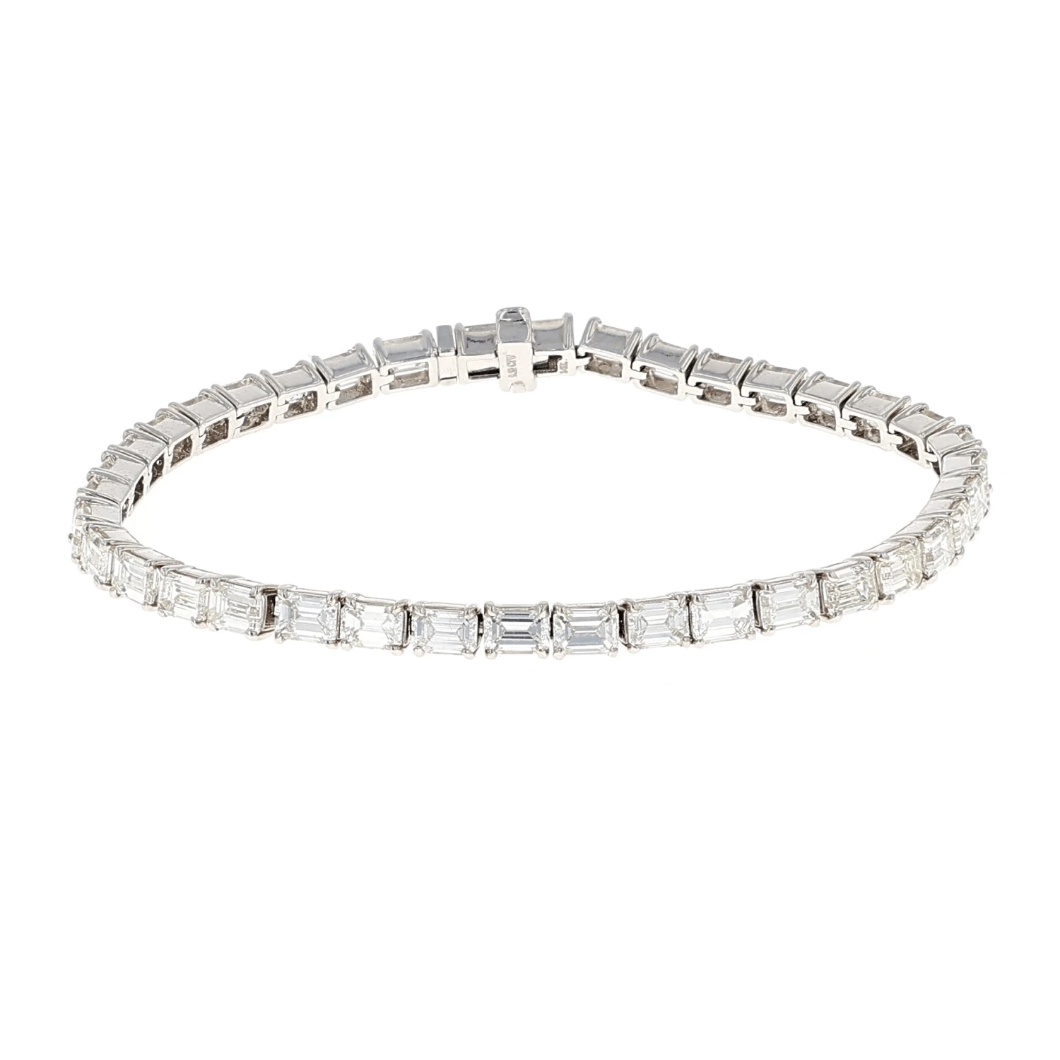 Emerald Cut Diamond Tennis Bracelet 9.52CTW 3 Emerald Cut Diamond Tennis Bracelet 9.52CTW