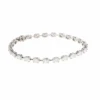 Estate Platinum 6.00CTW Oval Diamond & Bar Tennis Bracelet -DIAMOND JEWELRY SHOP 222128985Face CLEAN