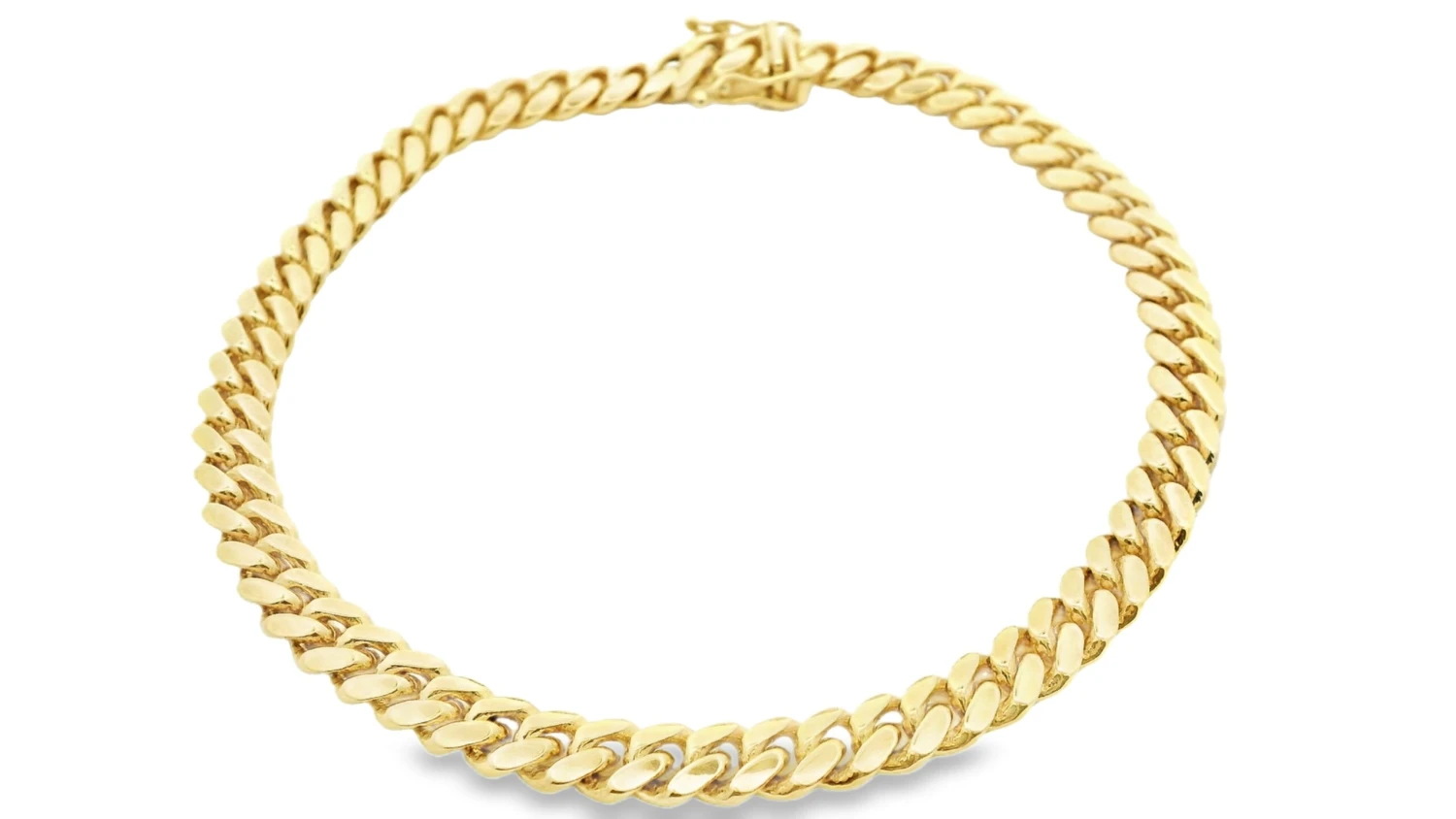 18K Solid Miami Cuban Link Bracelet 3 18K Solid Miami Cuban Link Bracelet