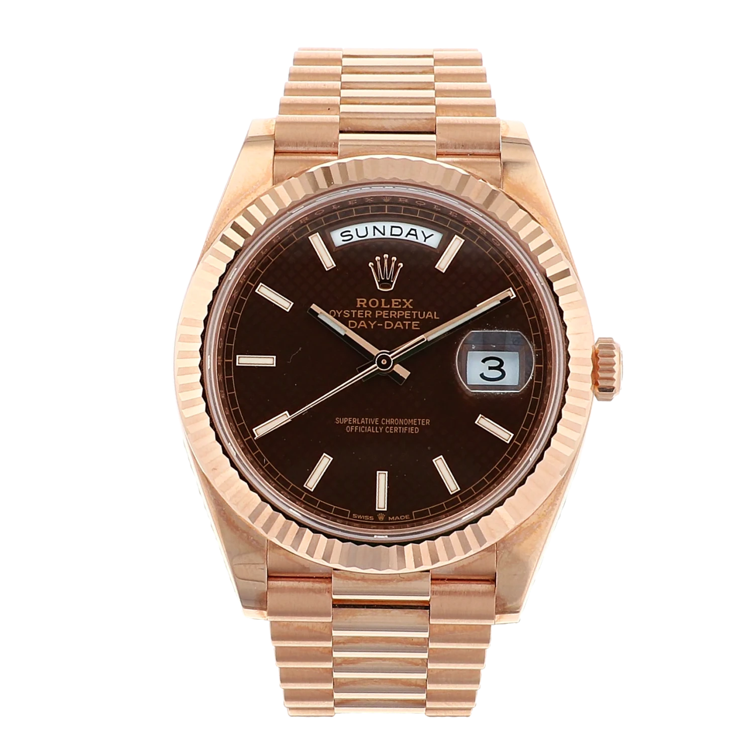 Rolex 228235 Presidential Day-Date 18K Everose Gold 40mm (Pre-owned) 3 Rolex 228235 Presidential Day-Date 18K Everose Gold 40mm (Pre-owned)