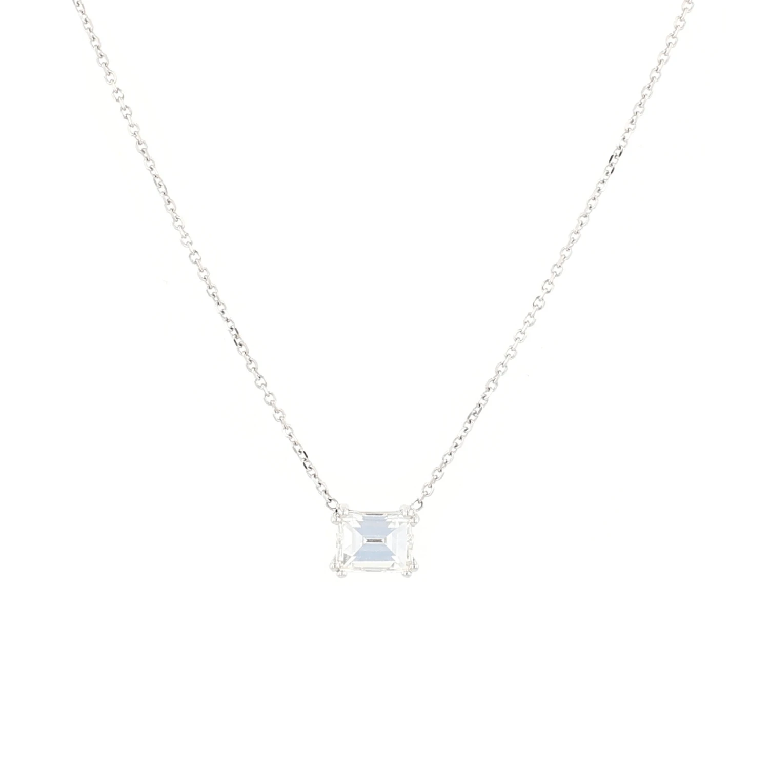 Baguette 1.26CTW GIA Certified Diamond Necklace 14K White Gold 3 Baguette 1.26CTW GIA Certified Diamond Necklace 14K White Gold