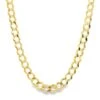 24" 14K Yellow Gold Solid Curb Chain -DIAMOND JEWELRY SHOP 235061854